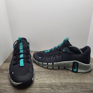 Nike Free Metcon 5 Training Shoes Black Jade Mens Sz 13 DV3949-004 Gym